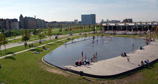 watertuinen Park Spoor Noord, Antwerpen