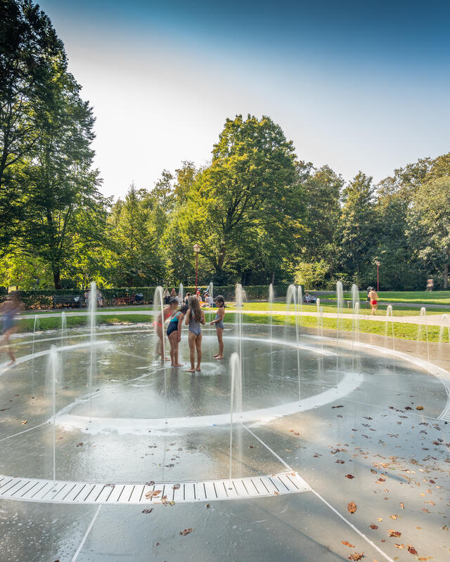 Ontwerp en bouw Nieuwe frisse speelfontein Te Boelaerpark Antwerpen