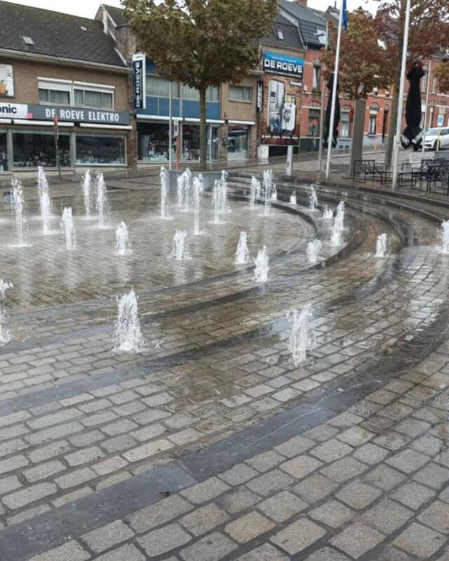  fontein langs de vesten in Geraardsbergen